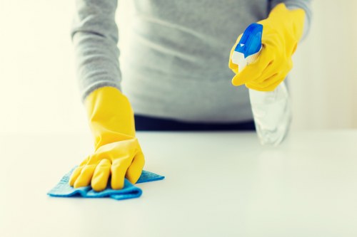 After builders cleaning for a flat near Battersea in SW11